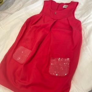 Armani Junior T2 girls cotton baby doll style dress